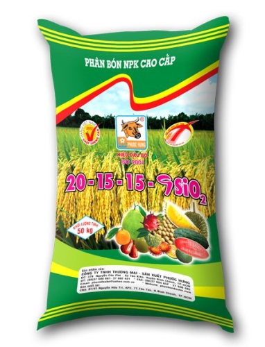 Phân bón NPK 20-15-15-9SiO2 - Phân Bón Phước Hưng - Công Ty TNHH Thương Mại - Sản Xuất Phước Hưng